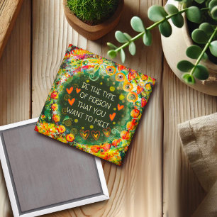 Íman Inspiração Seja aquela pessoa citar Bonito floral