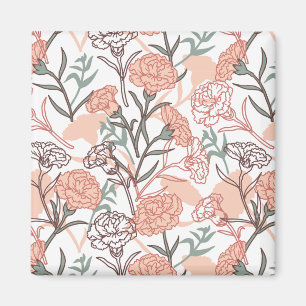 Íman Inspirado na Natureza Floral: Padrão de Flor de Cr
