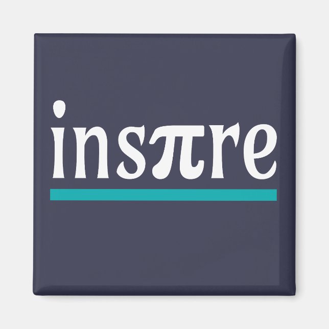 Íman Inspirar Math Pun Engraçado Inspiração (Frente)