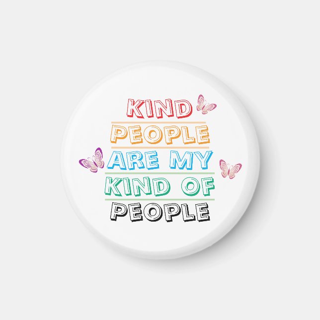 Íman Inspirational Quote - Kind People (Frente)