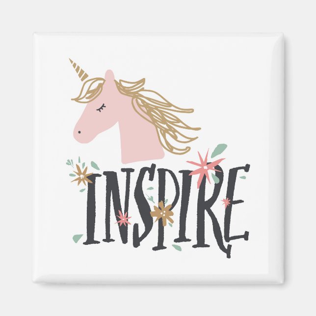Íman Inspire | Dourado Mane Unicorn (Frente)