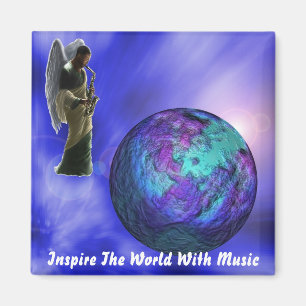 Íman Inspire o mundo com ímã da música