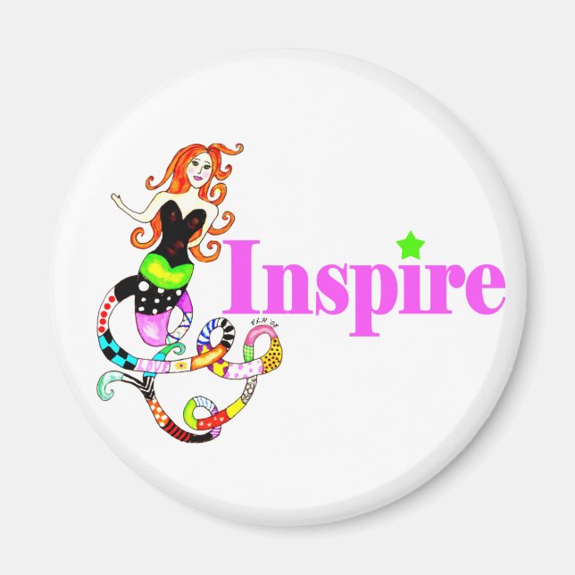 Íman Inspire Sereia "Girly" Magnet (Frente)