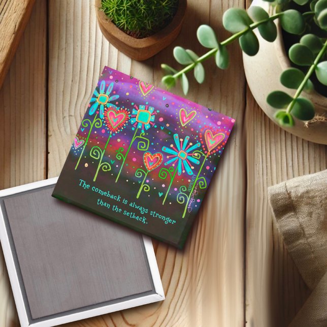 Íman Inspirivência de Cota Floral bonito (Criador carregado)