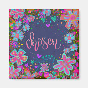 Íman Inspirivência Moderna Floral Bonito escolhida