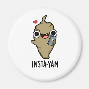 Íman Insta-yam Funny Social Media Veggie Pun
