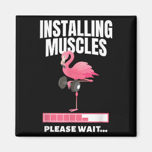 Íman Instalação de músculos Flamingo Exercício Malhação
