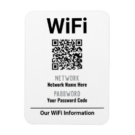 Íman Instruções de WiFi com Código QR