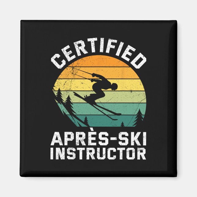 Íman Instrutor de Apos-esqui Certificado de Esqui Diver (Frente)