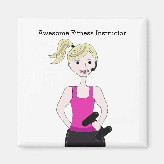 Íman Instrutor de Fitness Incrível (Frente)
