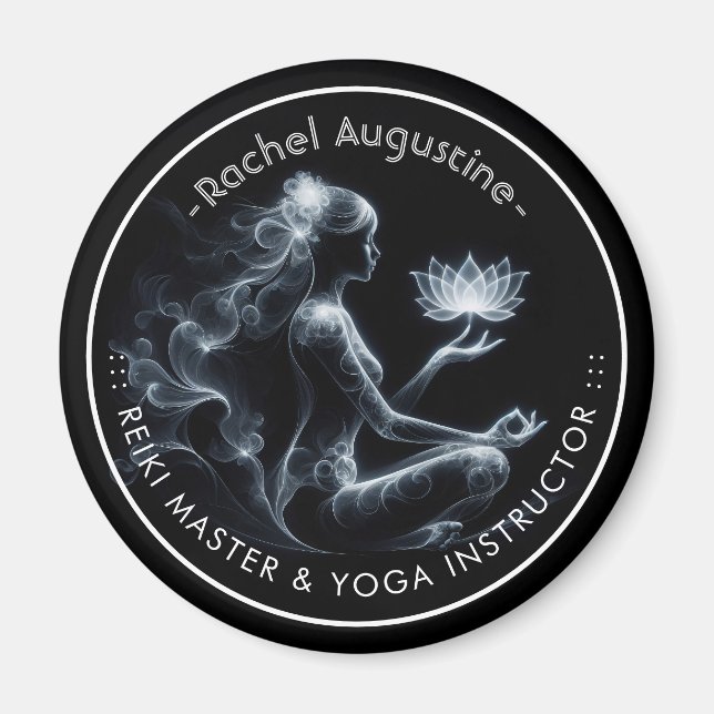 Íman Instrutor de Yoga Lotus Pose de Meditação Névoa Ra (Frente)