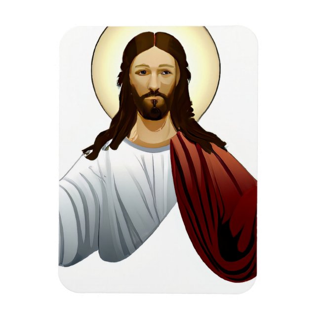 Íman Inteligência Artificial Arte de Jesus com Saída de (Vertical)