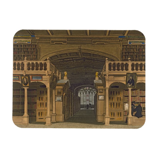Íman Interior da Biblioteca Bodleiana, ilustração de (Horizontal)