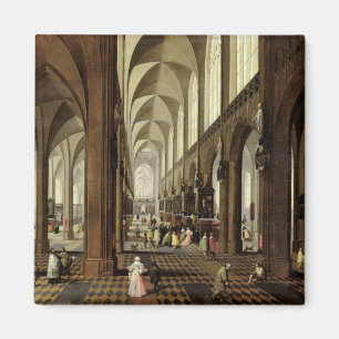 Íman Interior da catedral de Antuérpia, c.1650