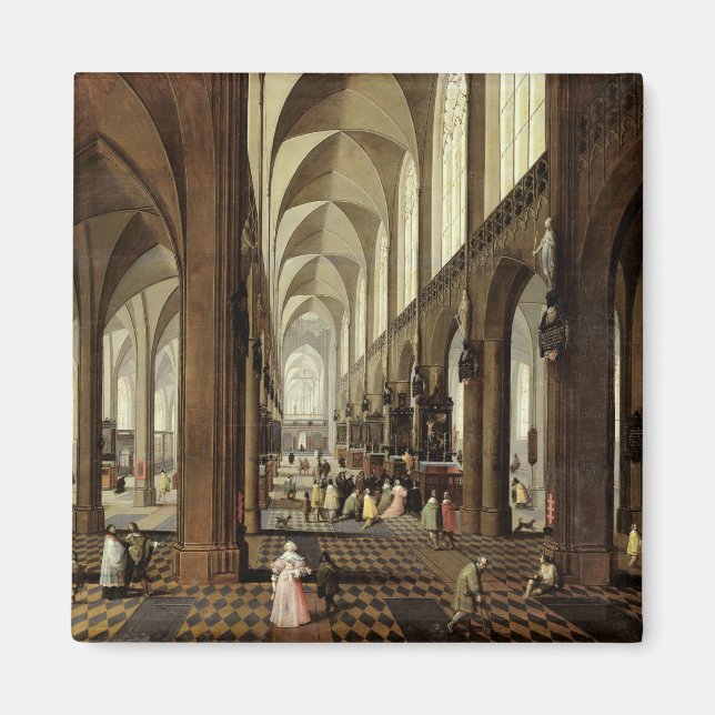 Íman Interior da Catedral de Antuérpia, c.1650 (Frente)