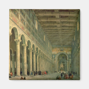 Íman Interior da igreja de San Paolo Fuori le