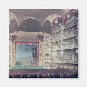 Íman Interior do teatro da pista de Drury, 1808