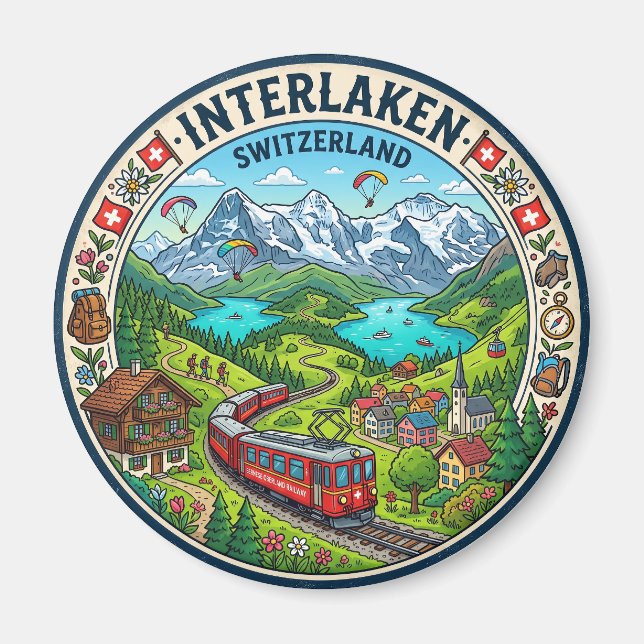Íman Interlaken Suíça (Frente)