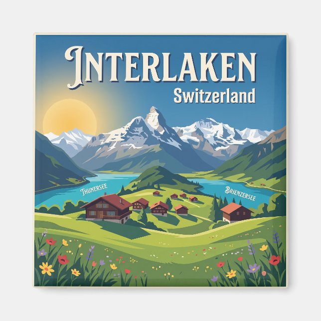 Íman Interlaken Suíça (Frente)