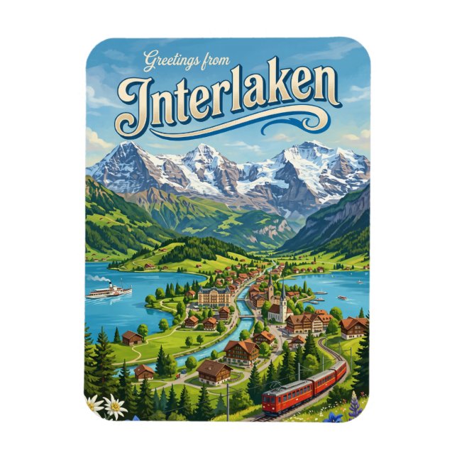 Íman Interlaken Suíça (Vertical)
