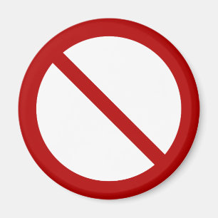 Íman International oficial nenhum ISO 3864-1 do símbol