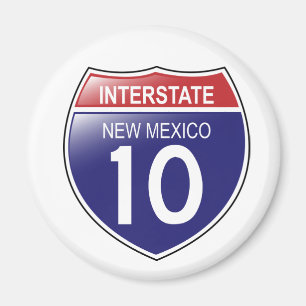 Íman Interstate 10 Novo México Magnet