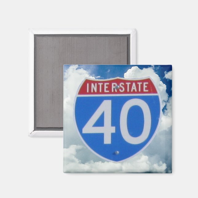 Íman Interstate 40 Shield (Front/Back)