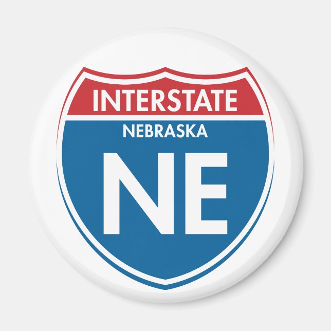 Íman Interstate Nebraska (Frente)
