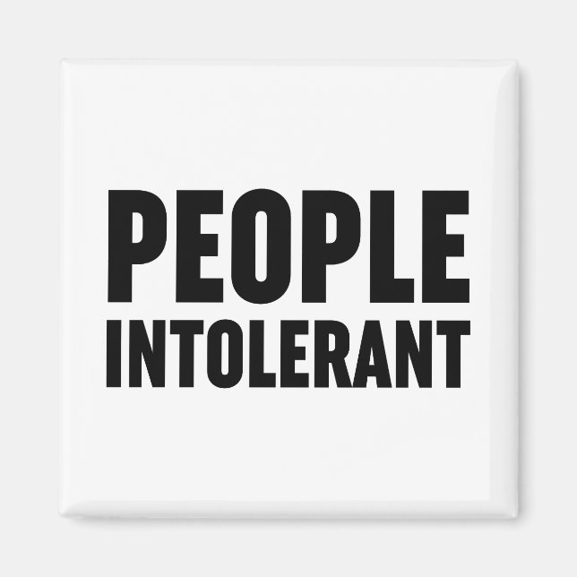 Íman Intolerante ao Pessoas (Frente)