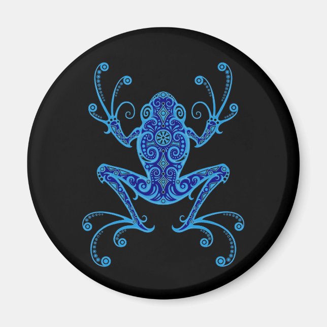 Íman Intrair Sapo de Árvore Azul e Preta (Frente)