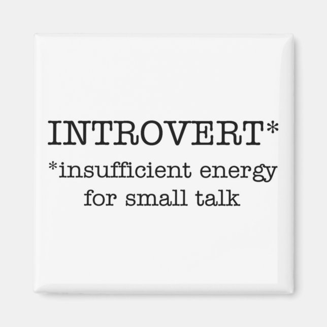 Íman INTROVERT imã de energia insuficiente (Frente)