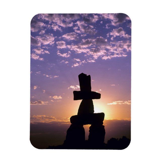 Íman Inukshuk Territórios do Noroeste, Canadá (Vertical)