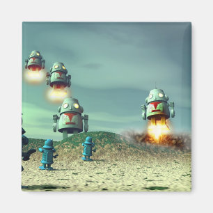 Íman Invasão do robô de cima do ímã V2