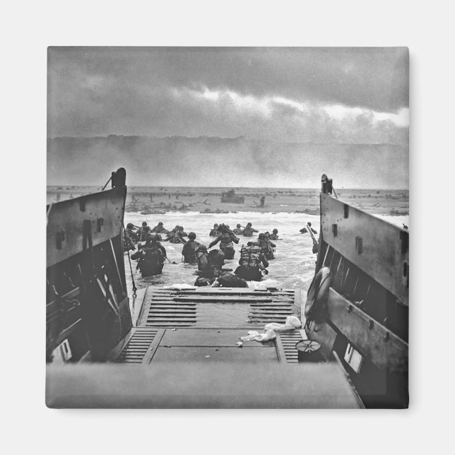 Íman Invasão Normandia no Dia D - 1944 (Frente)
