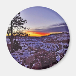 Íman Inverno da manhã do nascer do sol da garganta de