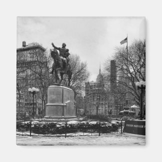 Íman Inverno na Union Square 001 Black White da Nova Io