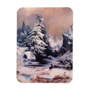 Íman Inverno nas Montanhas Rochosas (por Thomas Moran)