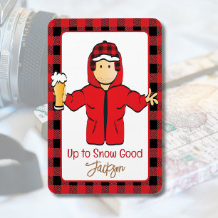 Íman Inverno Snow Alaskan Farejado dizendo para ele