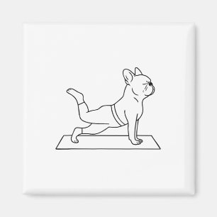 Íman Ioga de Bulldog Francês Engraçado Frenchie 
