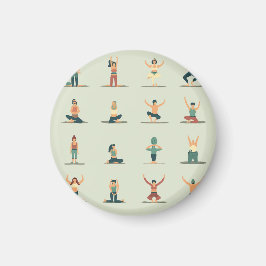 Íman Ioga, Pilates, crachá temático