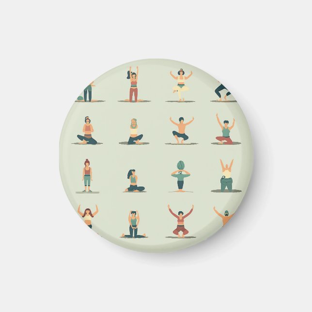 Íman Ioga, Pilates, crachá temático (Frente)