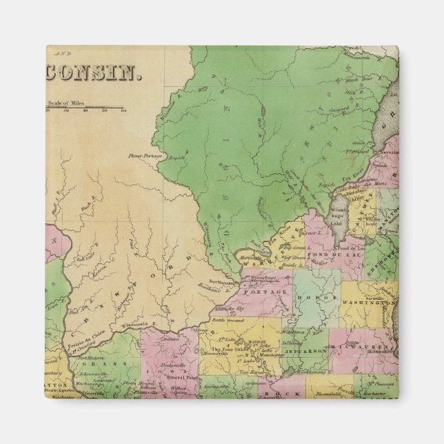 Íman Iowa E Wisconsin (Frente)