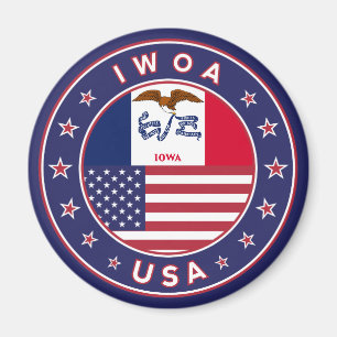 Íman Iowa, Iowa sticker, saco, relógio