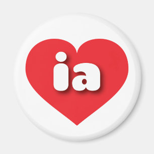 Íman Iowa Red Heart - amor