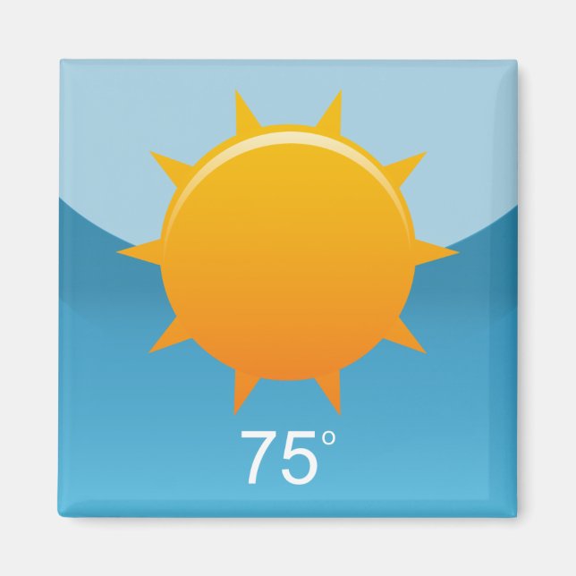 Íman iPhone App Magnet - Clima (Frente)