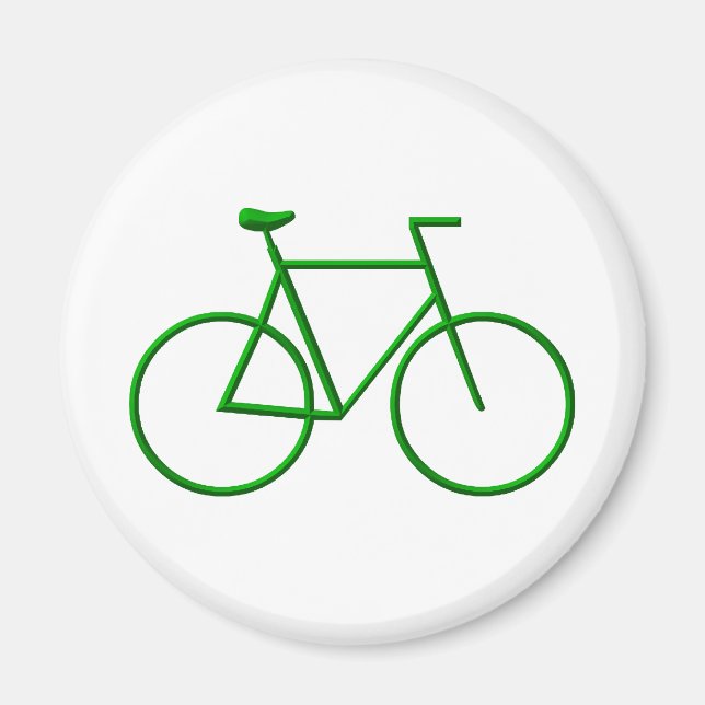 Íman Ir Bicicleta Verde (Frente)