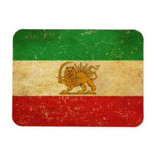 Íman Iran Flag Lion and Sun Shah of Iran Flag