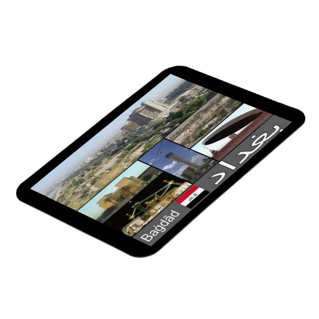 Íman Iraque - Mosaico de Bagdade - Magnet (Left Side)