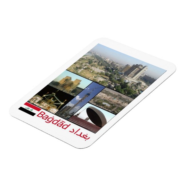 Íman Iraque - Mosaico de Bagdade - Magnet (Left Side)