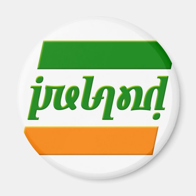 Íman "Ireland" Ambigram (Frente)